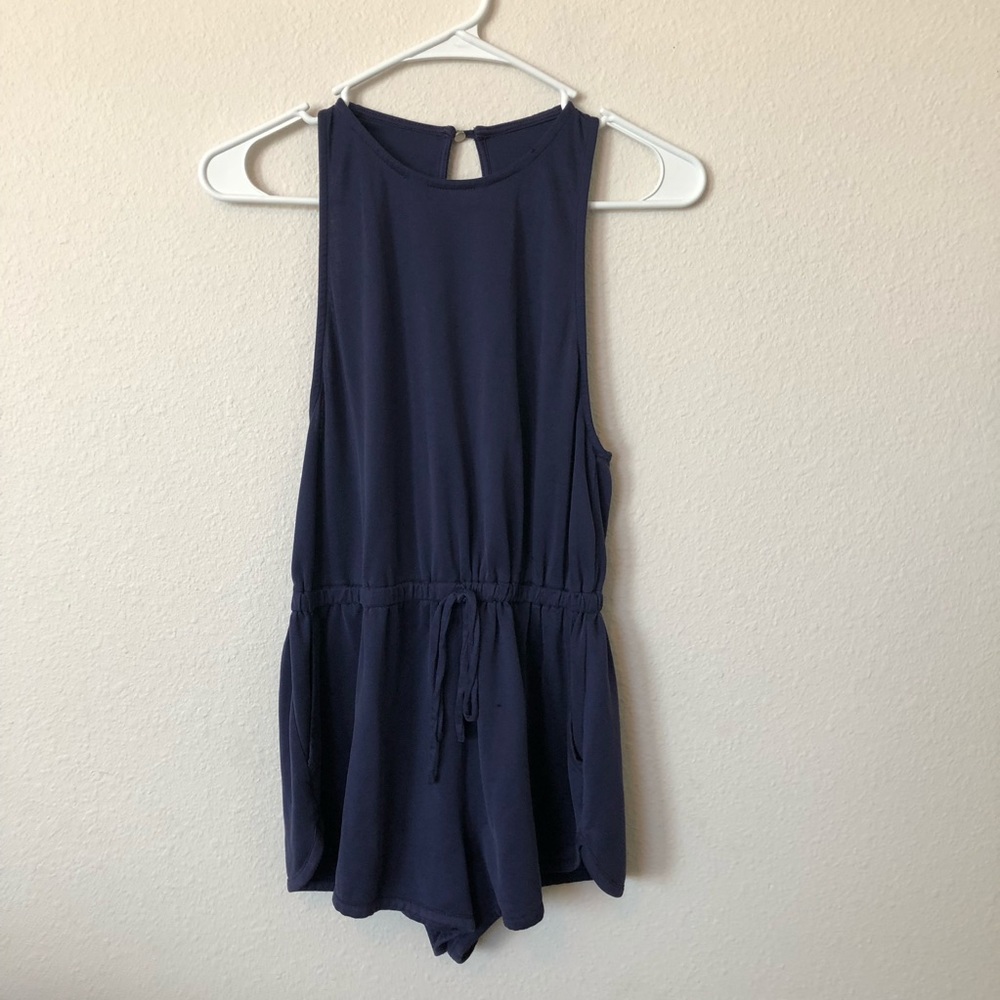 Navy blue romper